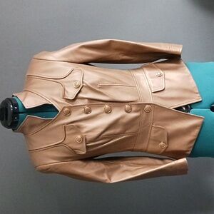 ESCADA genuine Lambskin Leather Jacket Size 34